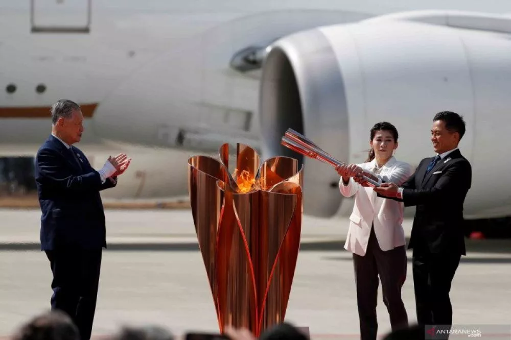 Upacara Penempatan Api Olimpiade Tokyo 2020 Berlangsung Sepi
