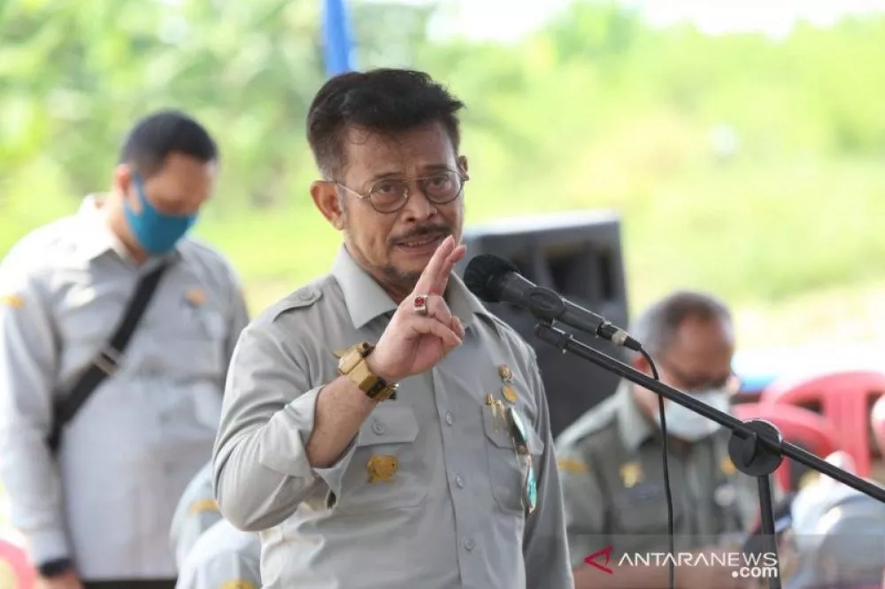 Menteri Pertanian Semangati Buruh Tani