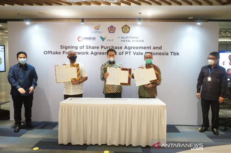 BUMN Beli Saham PT Vale untuk Kembangkan Industri Mobil Listrik
