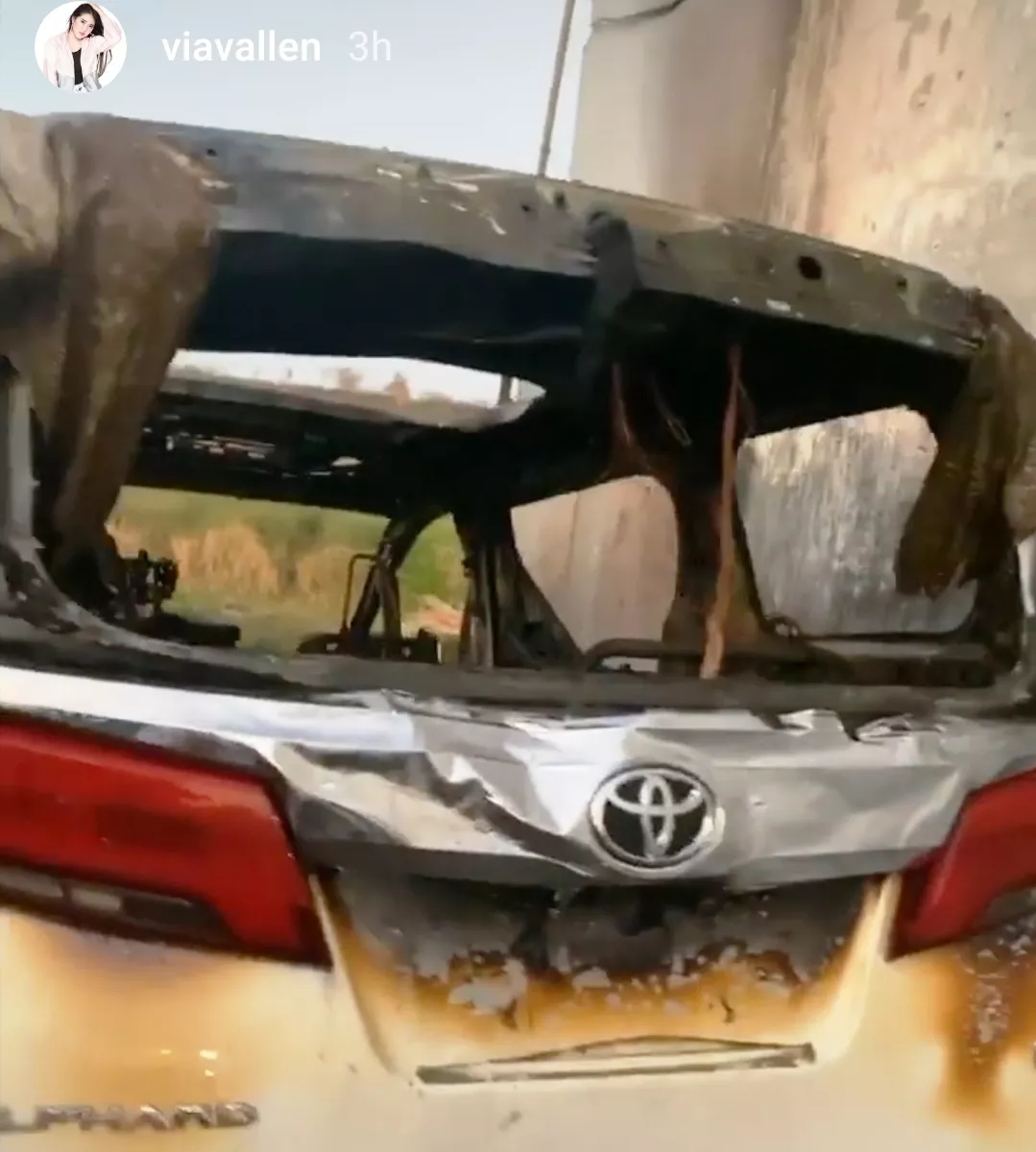 Mobil Alpard Pedangdut Via Vallen Dibakar