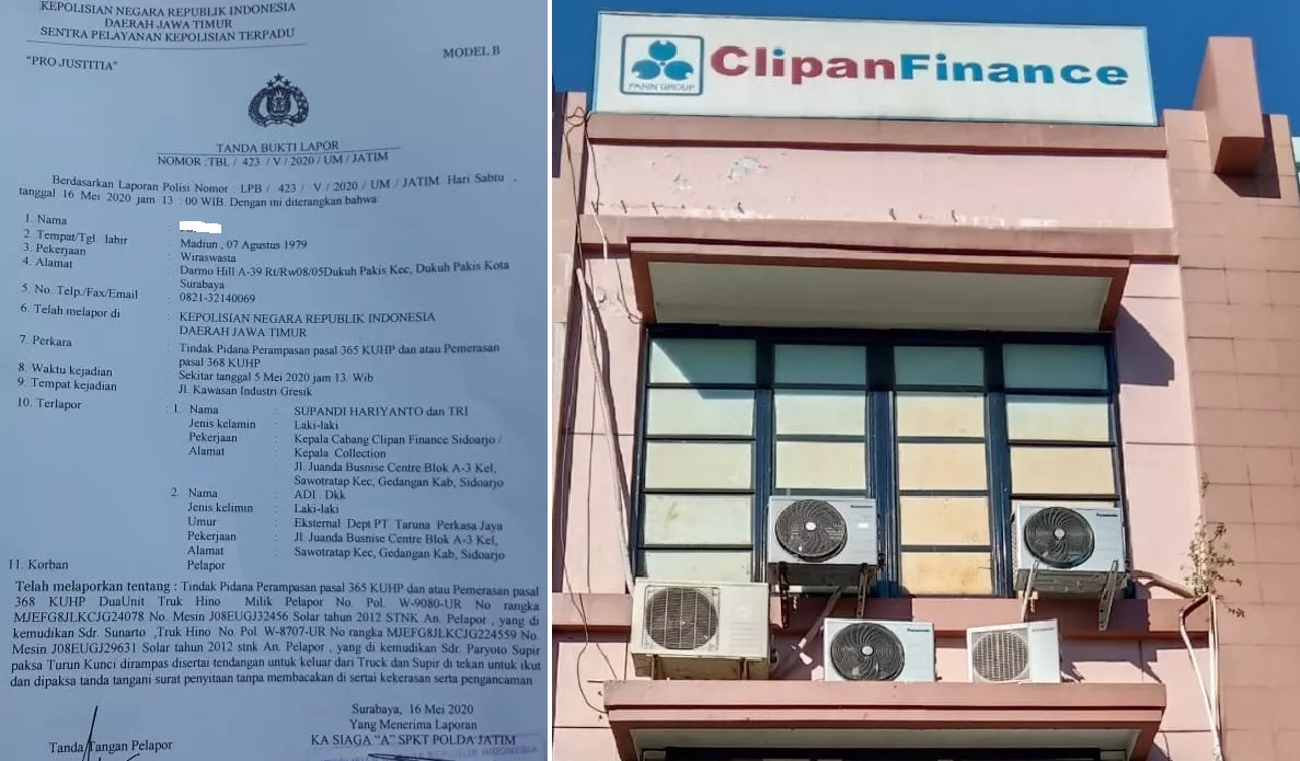 Diduga Rampas Mobil, Debt Collector-Clipan Finance Dilaporkan ke Polda