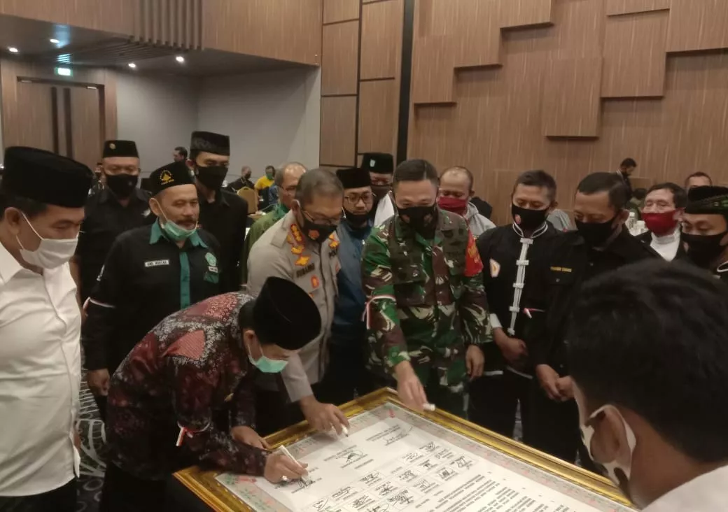 Jelang Pilkada, 17 Perguruan Silat di Sidoarjo Gelar Deklarasi Damai