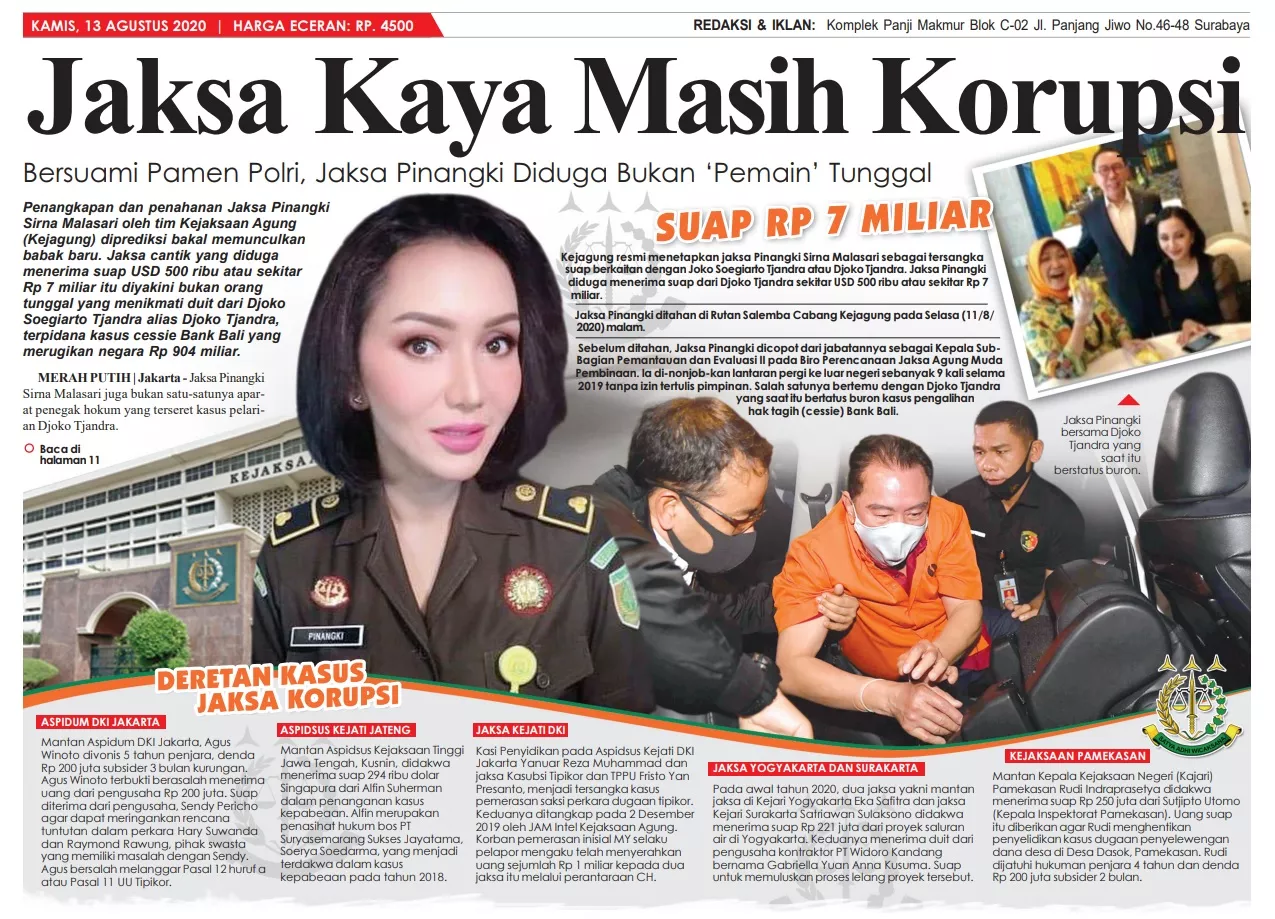 Dugaan Suap Rp 7 Miliar, Benarkah Pejabat Teras Kejagung Terlibat?