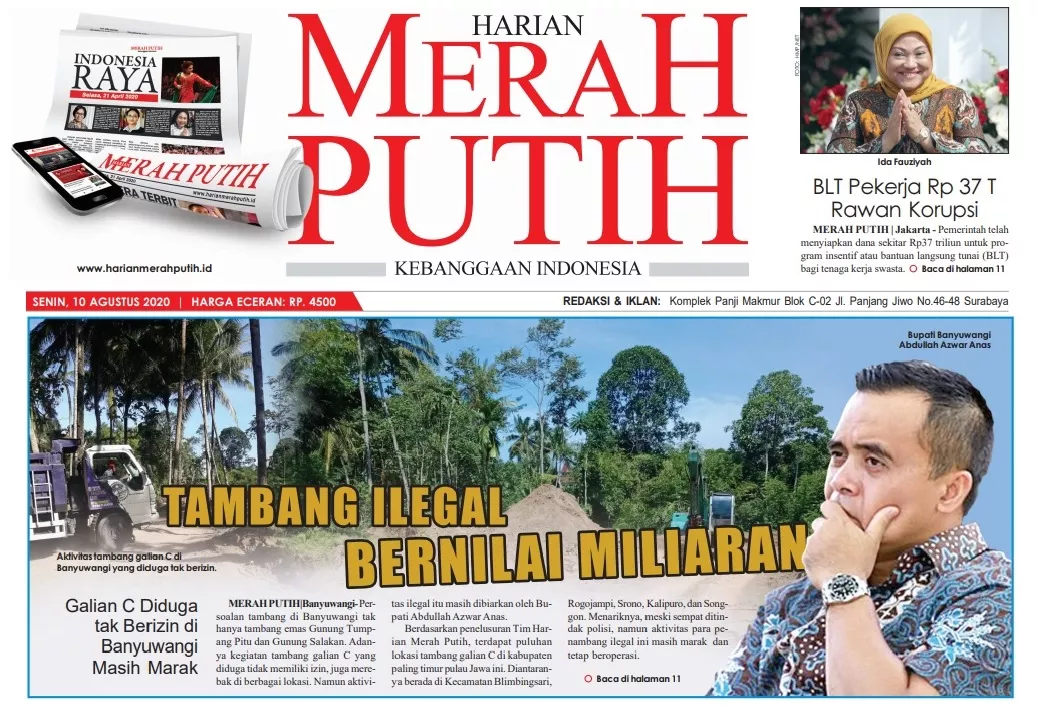 Tambang Ilegal di Banyuwangi Beromzet Miliaran, Kemana Mengalirnya?