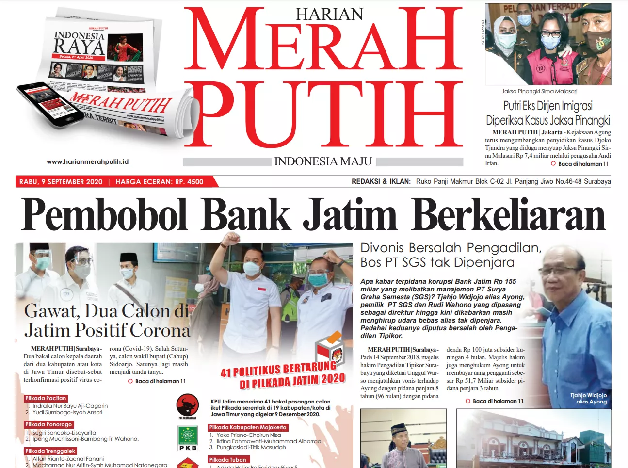 Bobol Bank Jatim Rp 155 M & Divonis 6 Tahun, Mengapa Bos PT SGS Bebas?