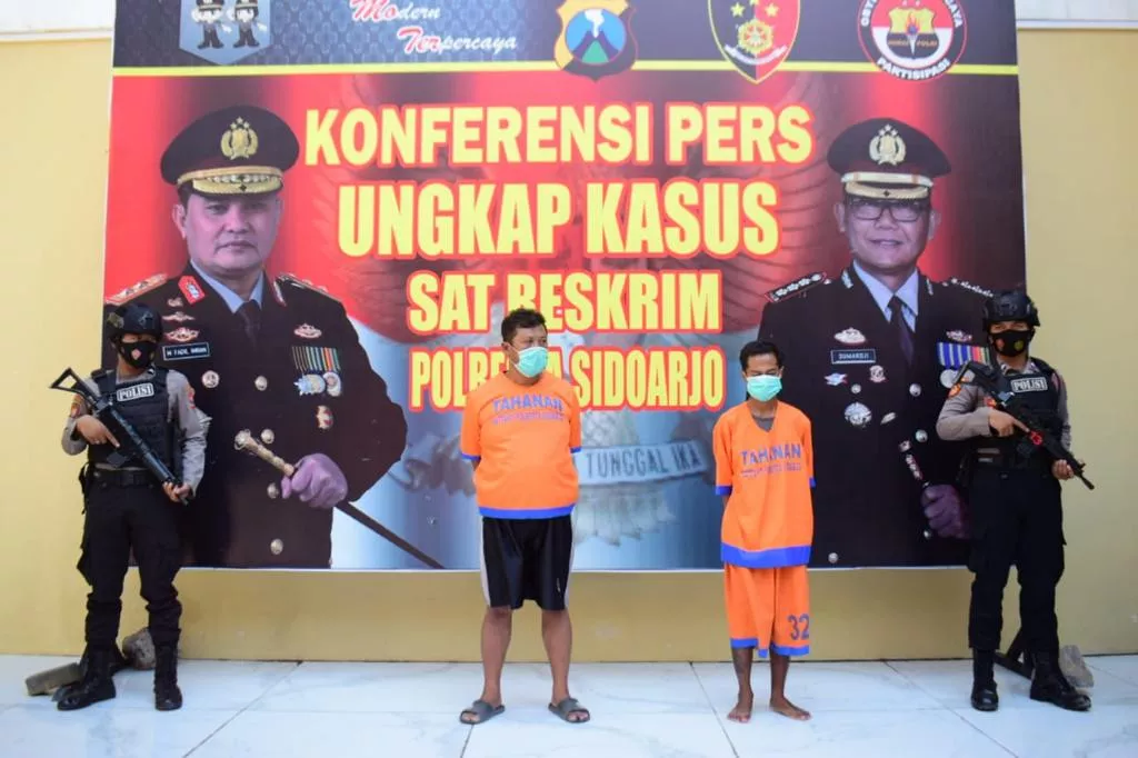 Dua Pelaku Cabul di Sidoarjo Terancam Hukuman 15 Tahun