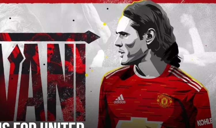 Cavani Resmi Berseragam MU