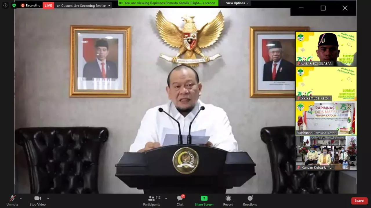 Ketua DPD Sebut Pemuda Pemegang Tongkat Estafet Negeri