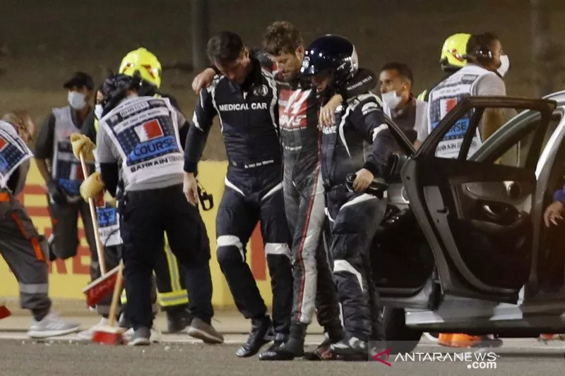 Pebalap Hass Romain Grosjean akan Meninggalkan Rumah Sakit