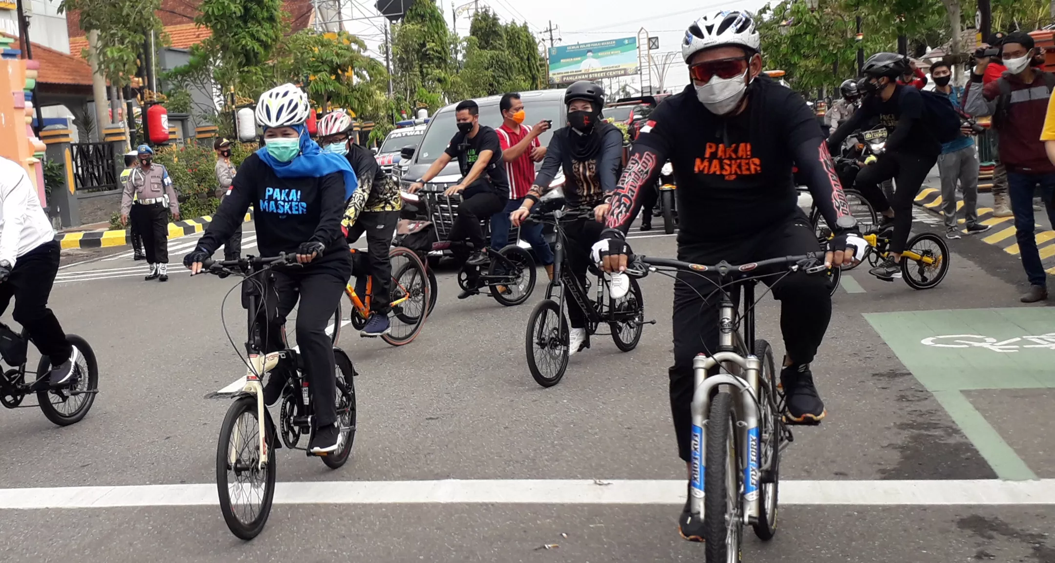 Gowes di Kota Madiun, Gubernur Jatim Jajal Jalur Sepeda Wisata