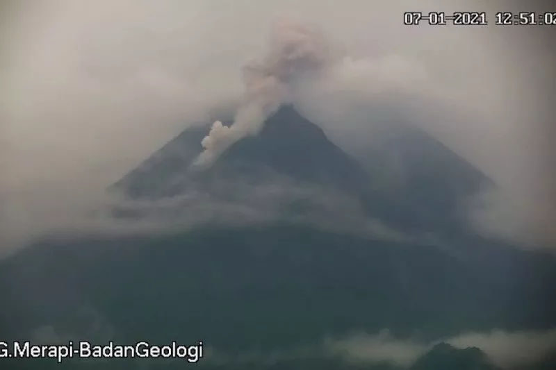 Gunung Merapi kembali Keluarkan Guguran Awan Panas