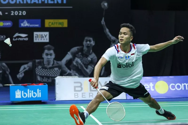 Tundukkan Wakil Denmark, Anthony Sinisuka Ginting Lolos ke Semifinal
