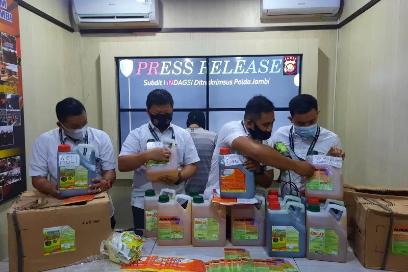Pemalsu Obat-obatan Pertanian di Jambi Ditangkap