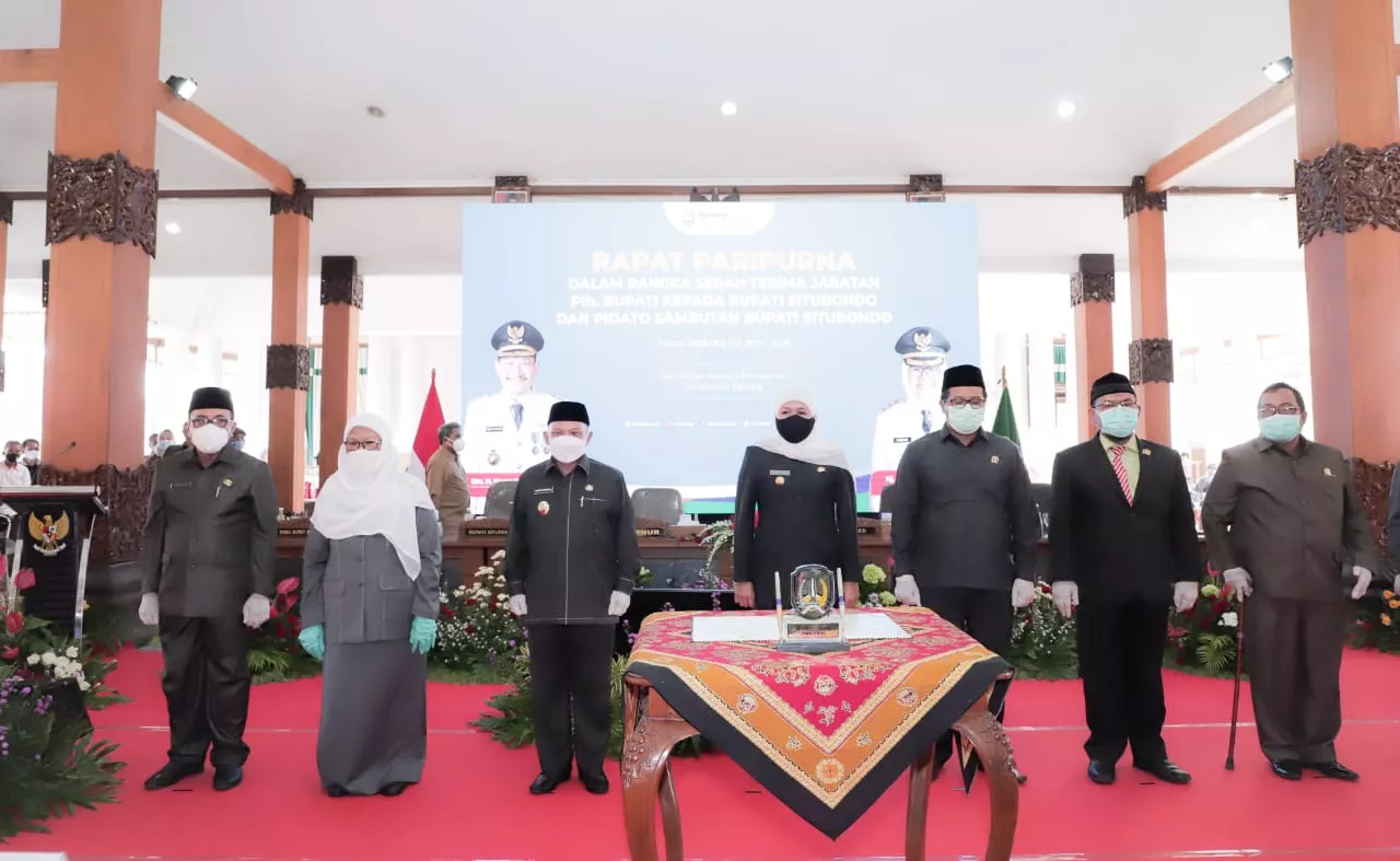 Gubernur Khofifah Indar Parawansa Hadiri Sertijab Bupati Situbondo