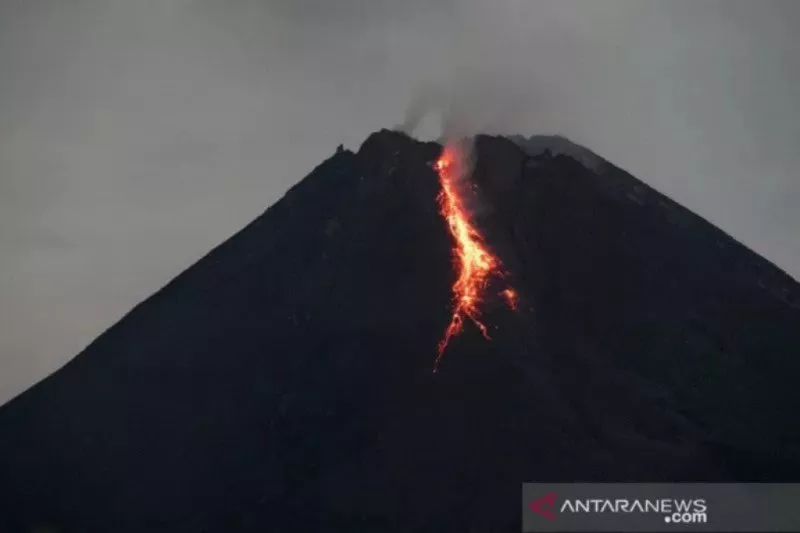 Gunung Merapi Luncurkan Guguran Lava Pijar Sebanyak 17 Kali