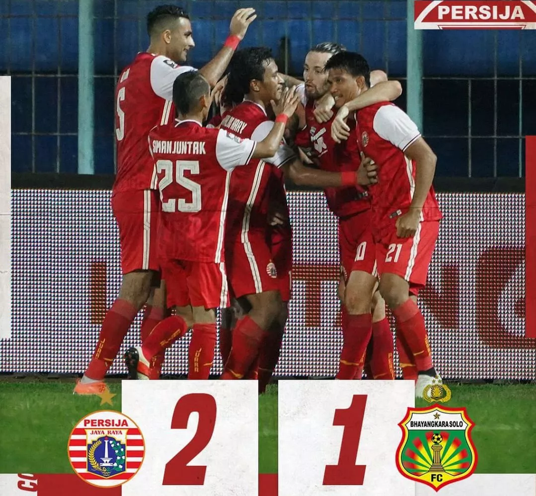 Tekuk Bhayangkara Solo FC, Persija Juara Grup B Piala Menpora 2021