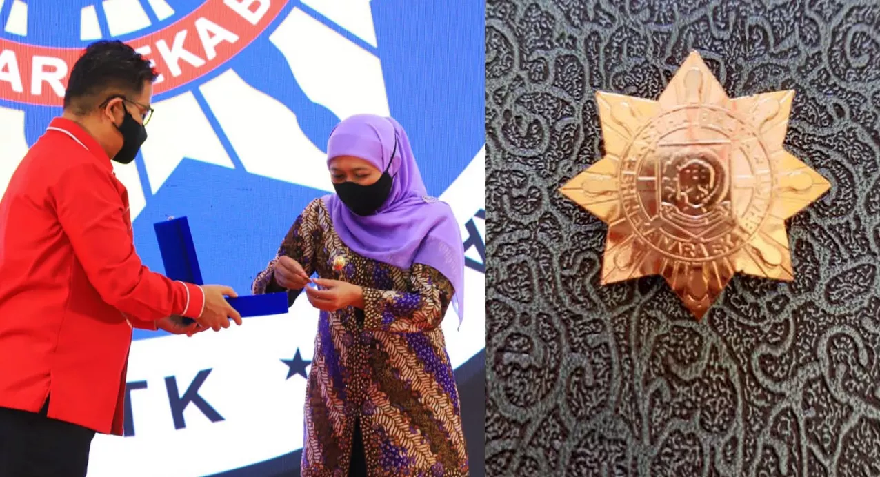 Gubernur Khofifah Terima Lencana Kehormatan Asthabrata Dari IKAPTK