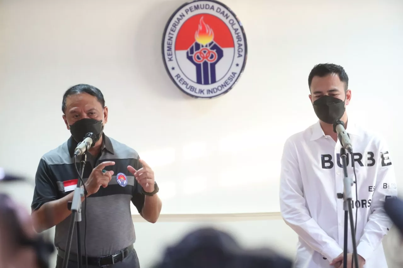 Raffi Ahmad Temui Menpora untuk Bahas Industri Sepakbola