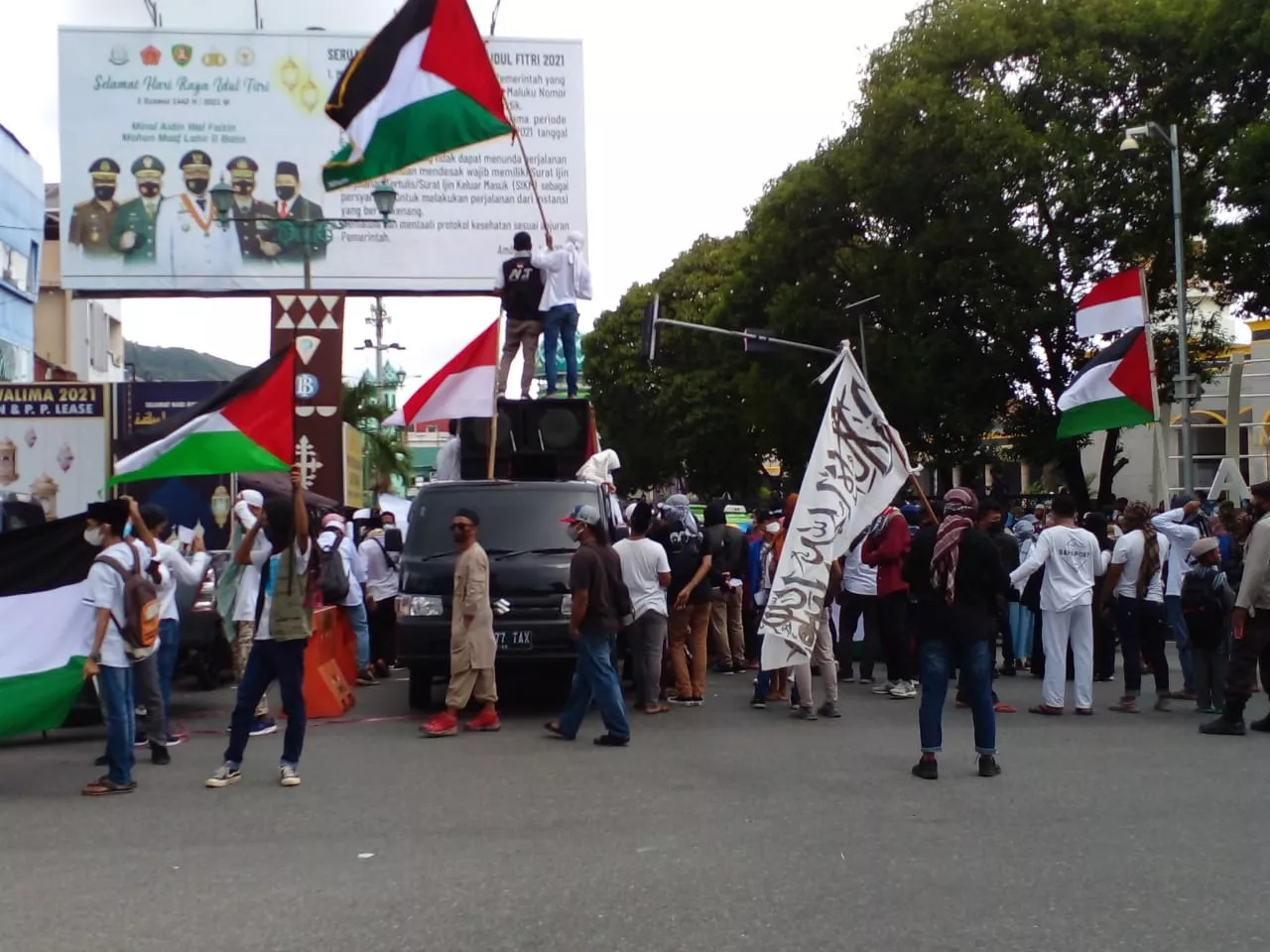 OKP di Ambon Gelar Aksi Damai untuk Palestina
