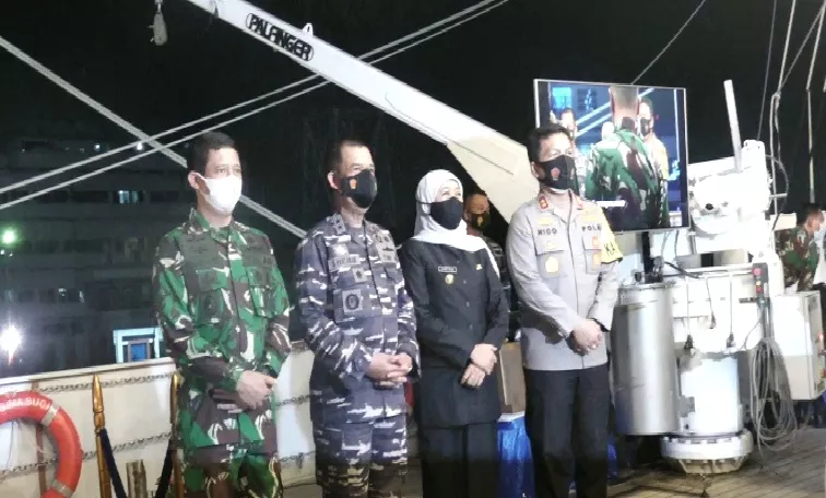 Lepas Sambut Panglima Koarmada II di KRI Bima Suci