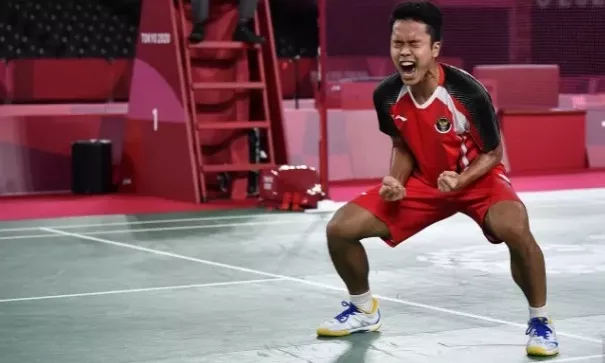Ginting Lolos Semifinal Olimpiade Tokyo