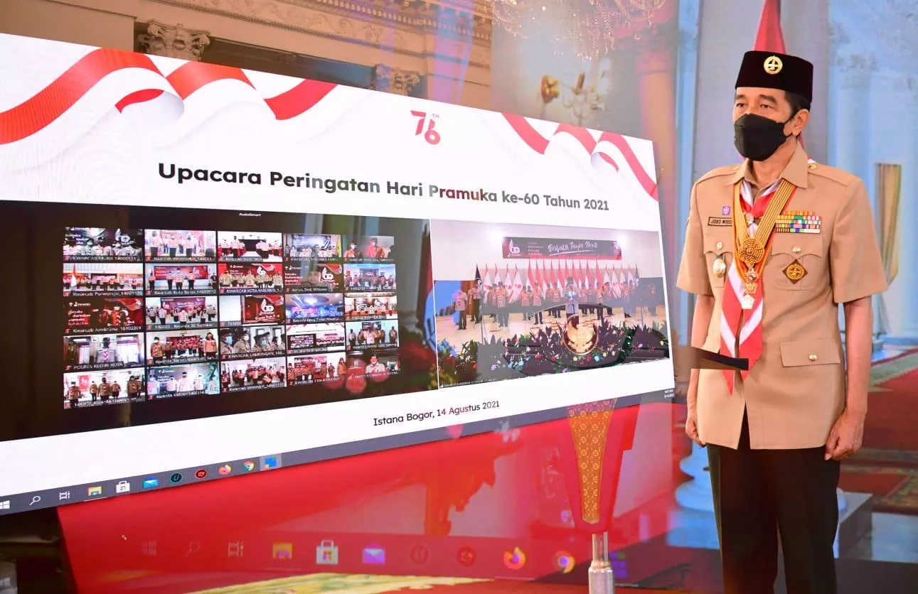 Jokowi: Pramuka Harus jadi Pelopor Protokol Kesehatan