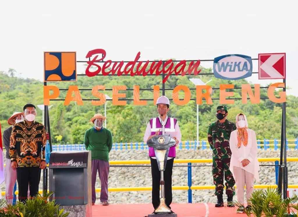 Resmikan Bendungan di Sulsel, Presiden Jokowi Dukung Lumbung Pangan