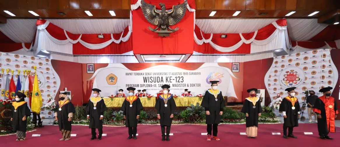 Wisuda ke-123, Untag Surabaya Kukuhkan 1316 Wisudawan