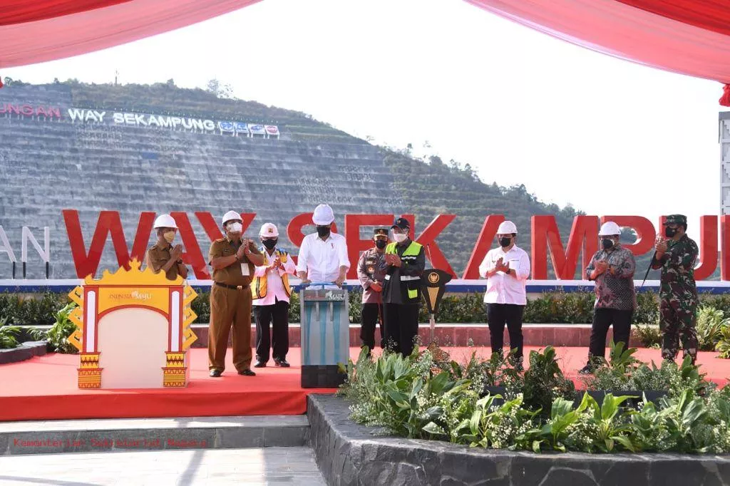 Presiden Jokowi Resmikan Bendungan Way Sekampung