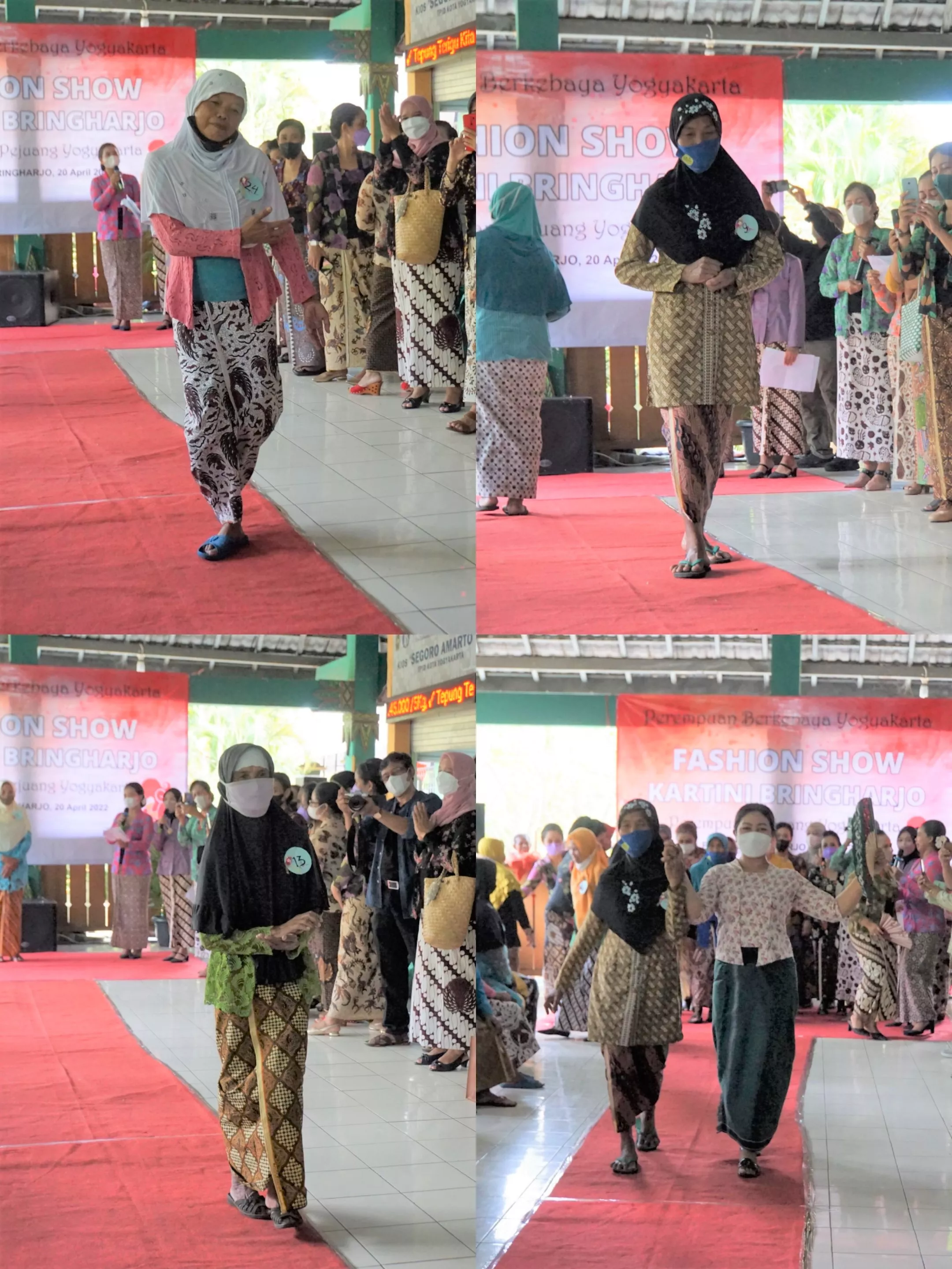 Buruh Gendong Beringharjo Fesyen Show Peringati Hari Kartini
