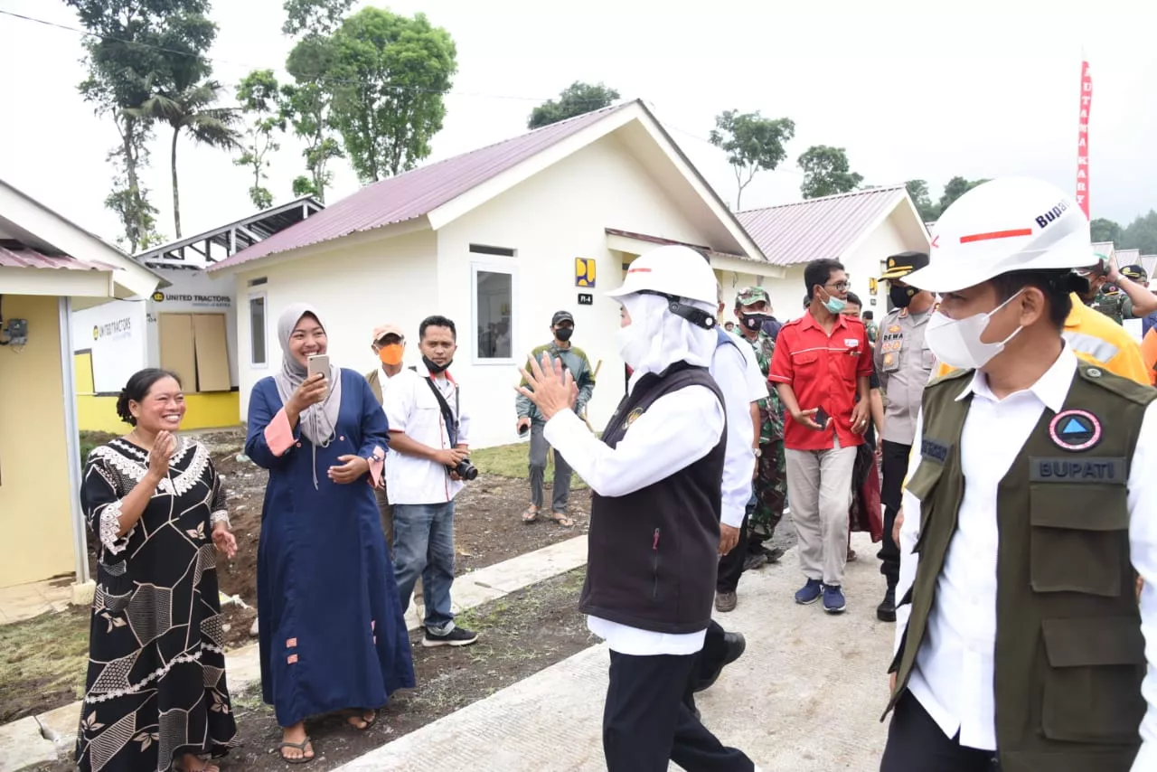 Huntara dan Huntap di Lumajang Mulai Ditempati