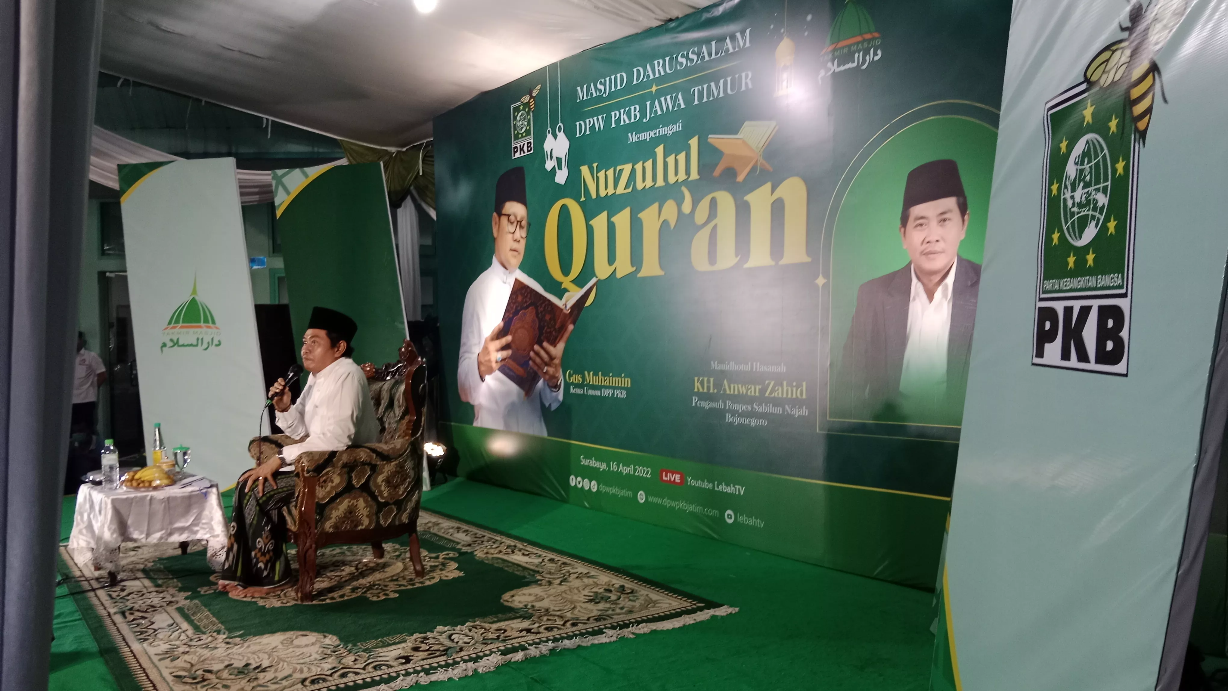PKB Jatim Hadirkan Kiai Anwar Zahid Saat Peringatan Nuzulul Qur'an