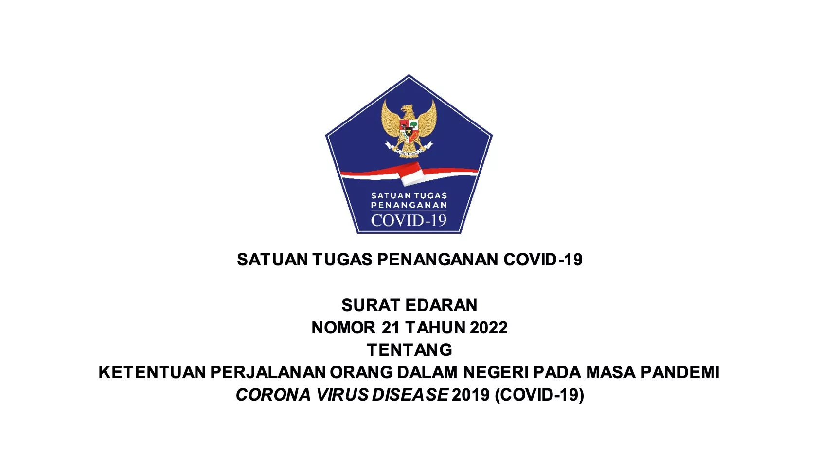 Inilah Ketentuan Perjalanan Domestik di Masa Pandemi COVID-19