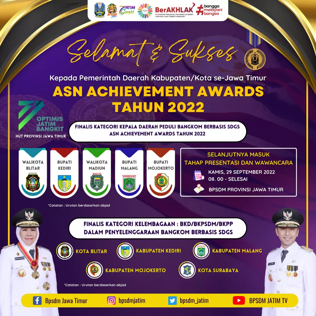 Ciptakan Inovasi Pengembangan ASN Jatim Berorientasi SDGs
