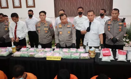 Ditresnarkoba Polda Jatim Gagalkan Peredaran 36 Kg Sabu