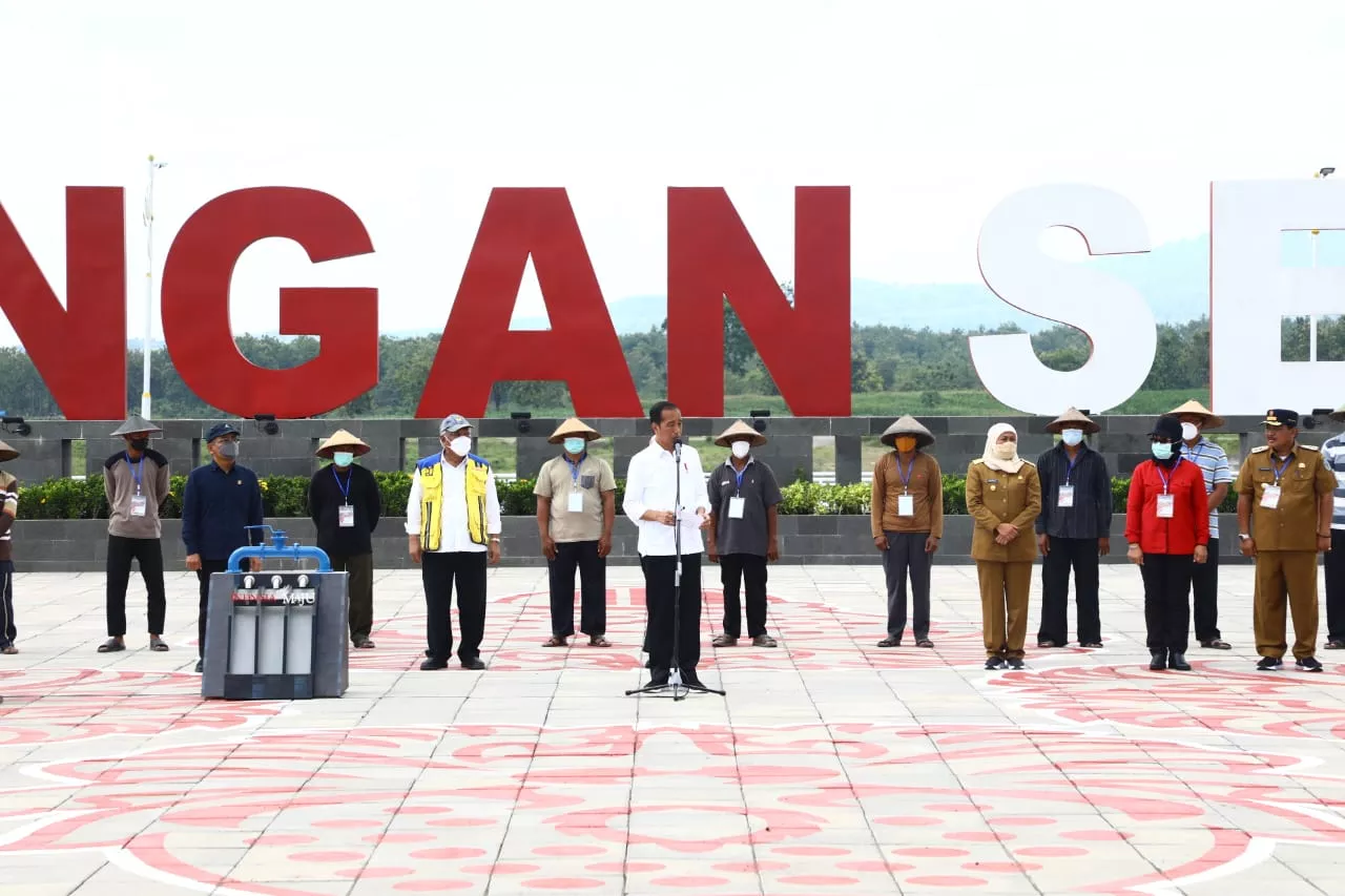 Presiden Resmikan Bendungan Semantok di Nganjuk