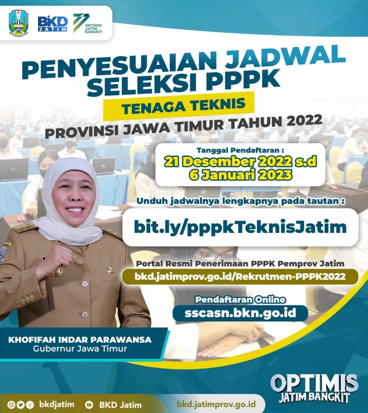 Seleksi Penerimaan PPPK Tenaga Teknis Pemprov Jatim Dibuka Hari ini