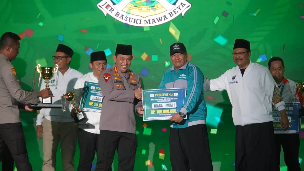 Kontingen PWNU Jatim Sabet Juara Umum Porseni NU
