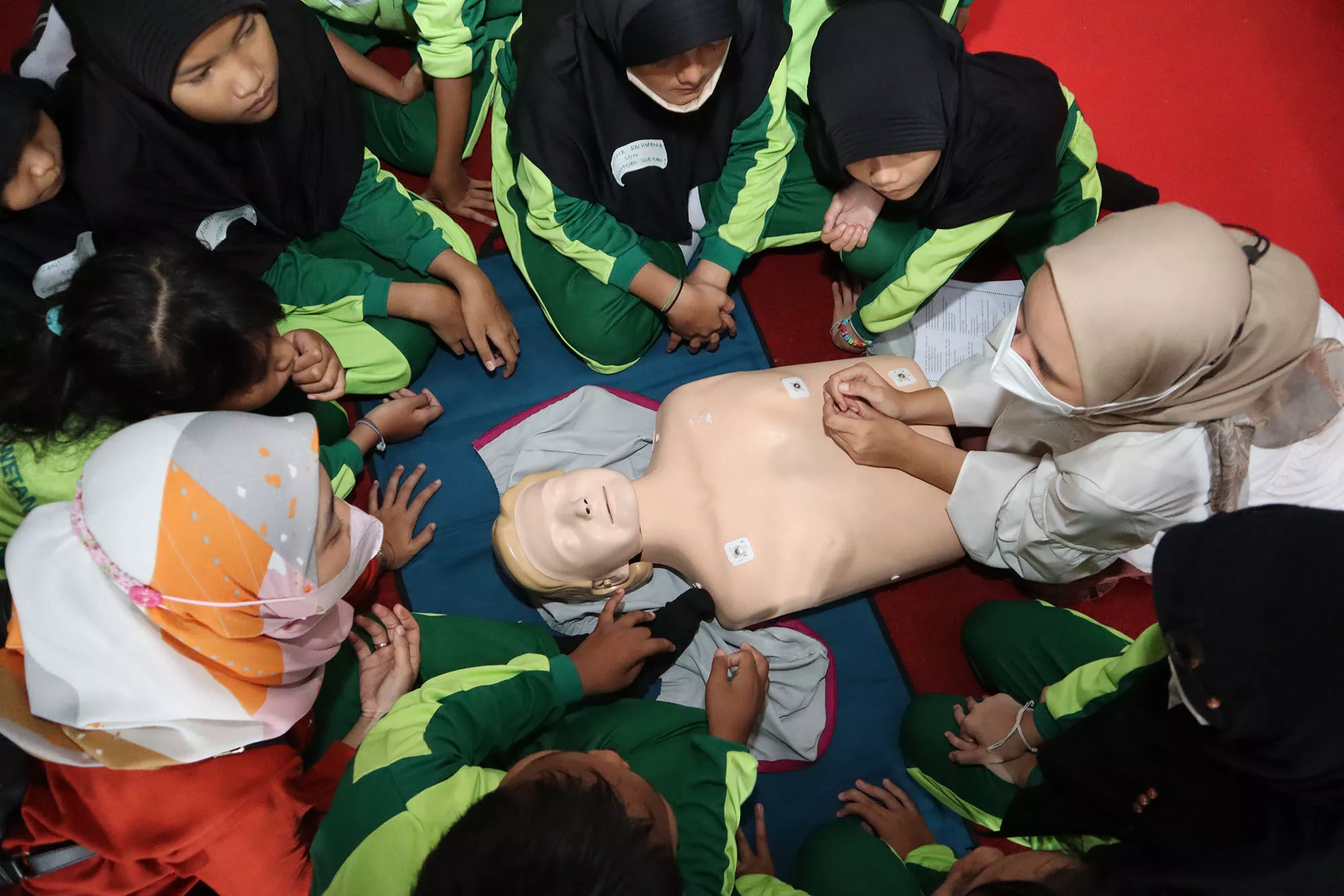 500 Pelajar Surabaya Dilatih Keterampilan Memberikan Pertolongan Pertama saat Kejadian Darurat