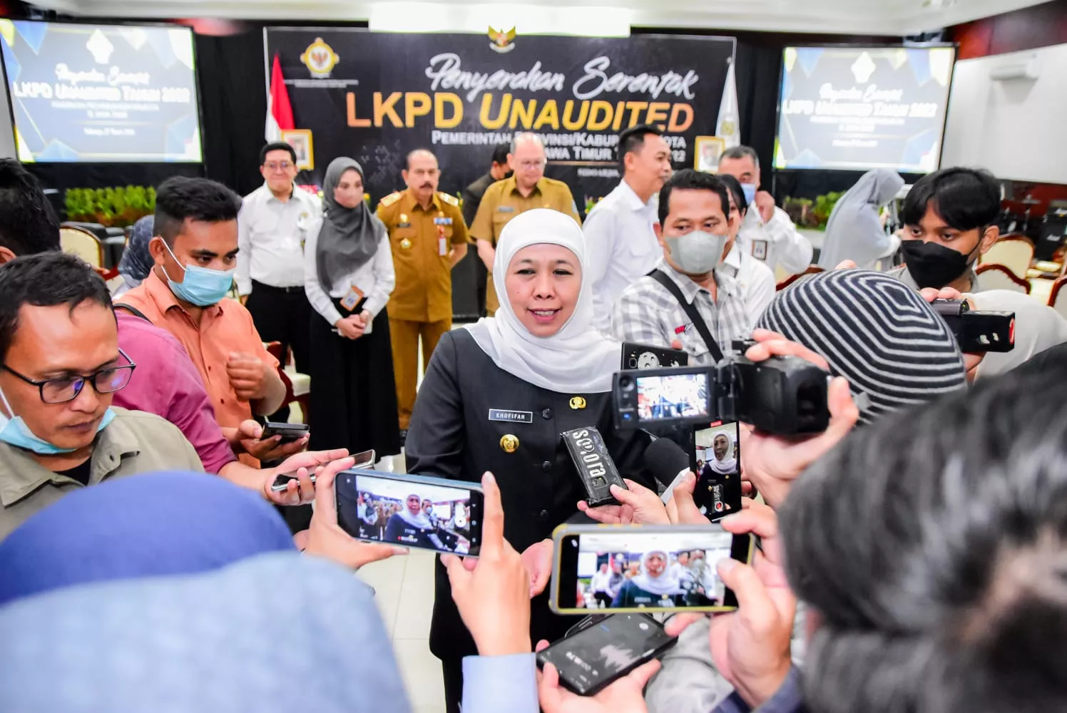 Gubernur Khofifah Dorong Terwujudnya Pelaporan yang Akuntabel, Tansparan, Valid dan Tepat Waktu