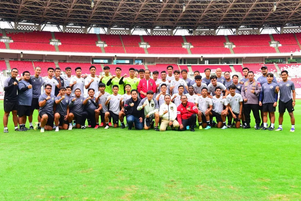 Presiden Jokowi Temui Tim U-20 di Stadion GBK