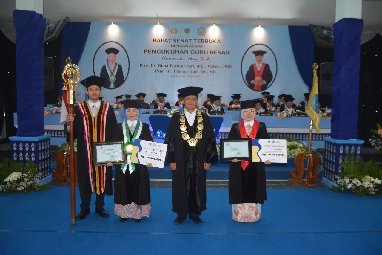 Dua Guru Besar Baru Perkuat Jajaran Universitas Hang Tuah