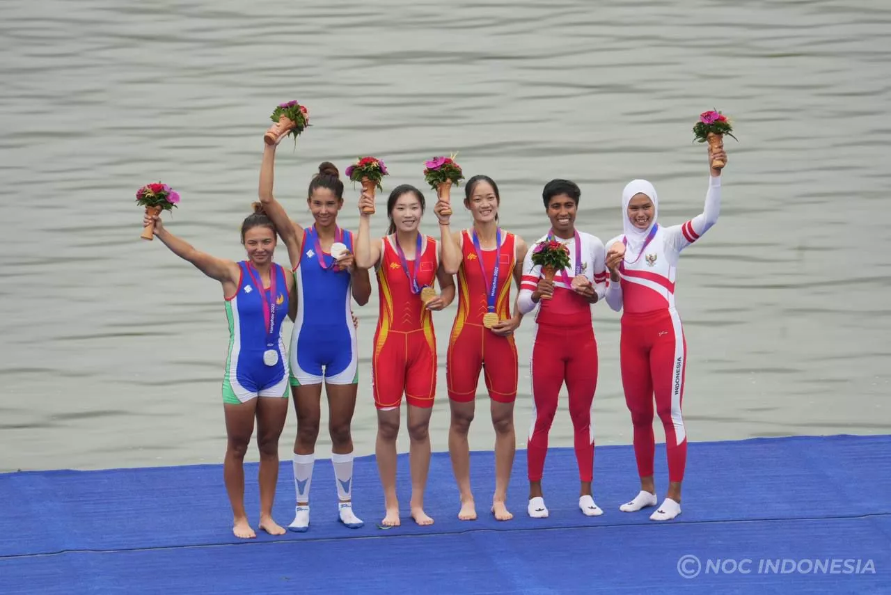 Rowing Sumbang Medali Pertama Tim Indonesia di Asian Games Hangzhou
