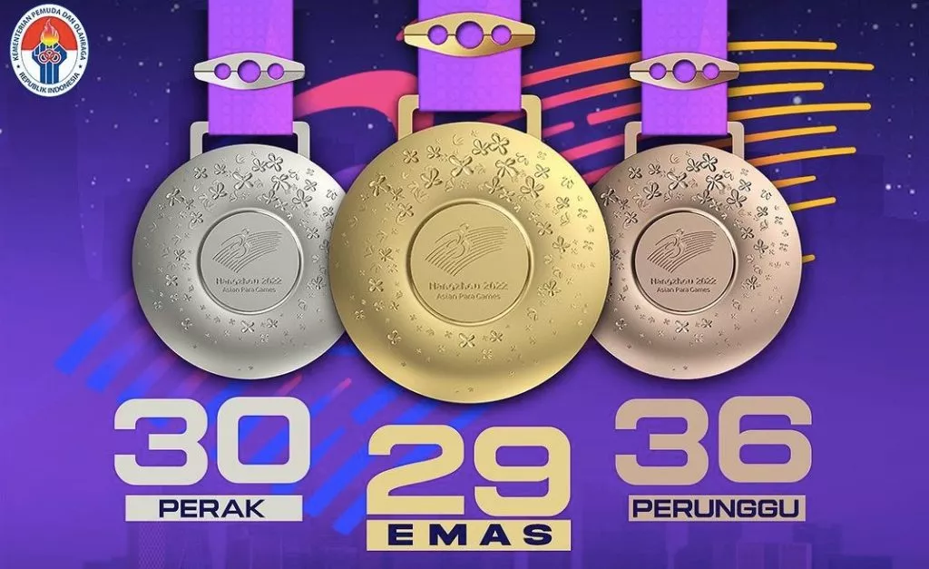 Raih 29 Medali Emas, Indonesia Peringkat Ke-6 Klasemen Akhir Asian Para Games Hangzhou 2022