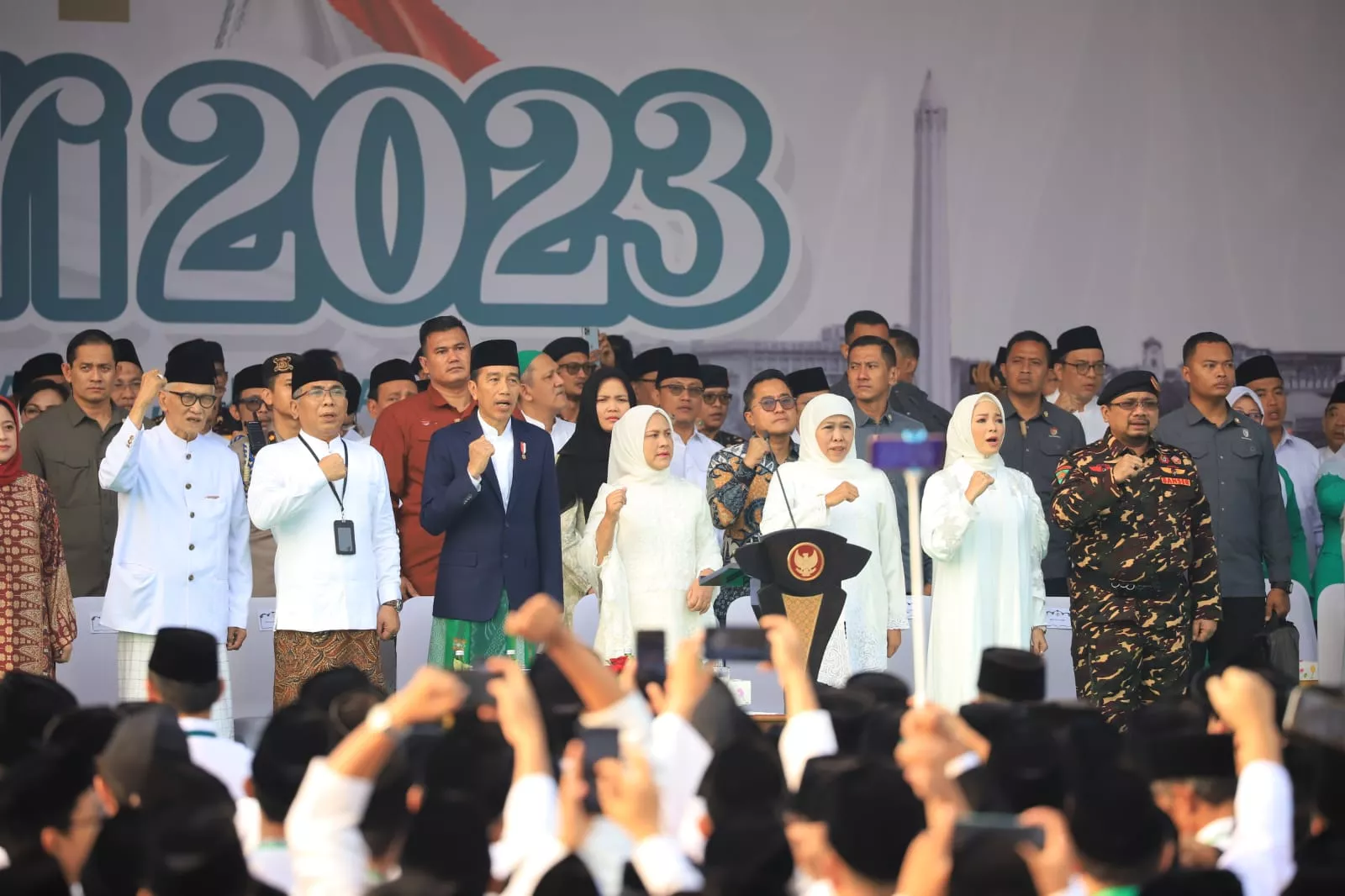 Apel Hari Santri 2023, Presiden: Santri Pilar Kekuatan Bangsa, Terbukti Sejak Zaman Perjuangan