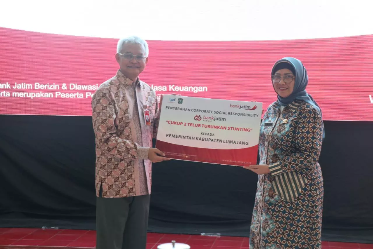 Cegah Stunting, Bank Jatim Salurkan 120 Ribu Telur kepada Pemkab Lumajang