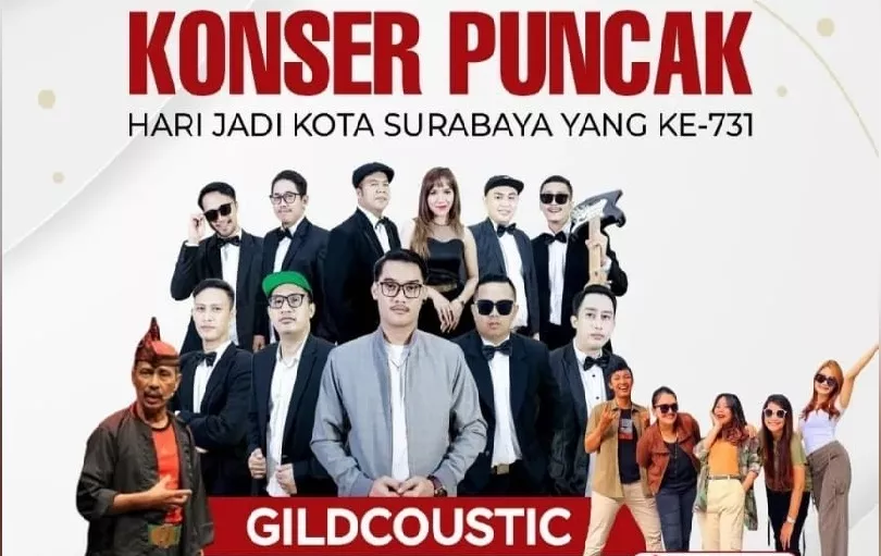 Pemkot Surabaya Ajak Warga Meriahkan Konser Puncak HJKS ke-731