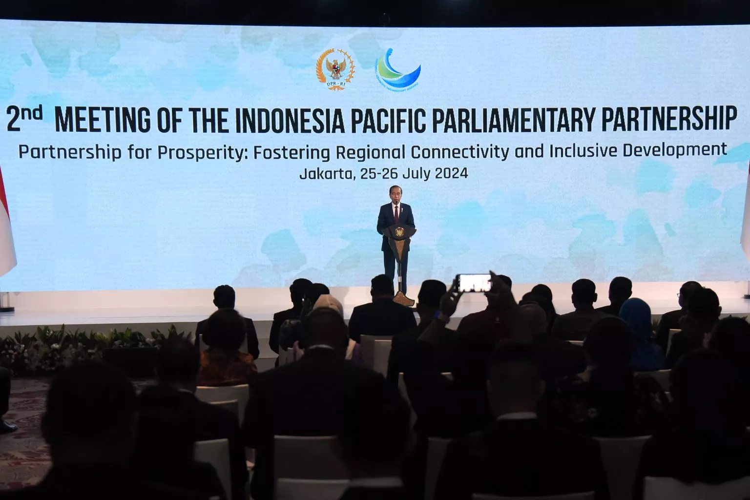 Presiden Joko Widodo Resmi Membuka Sidang Kedua Indonesia Pacific Parliamentary Partnership (IPPP) 2024