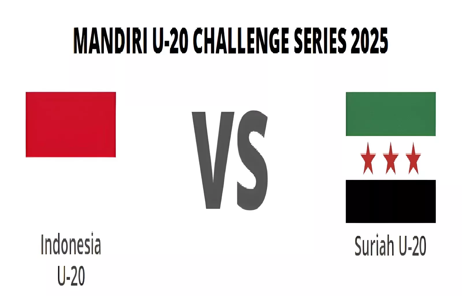 Tim Indonesia U-20 Kembali Tumbang, Suriah Unggul 2-0 di Mini Turnamen Challenge Series
