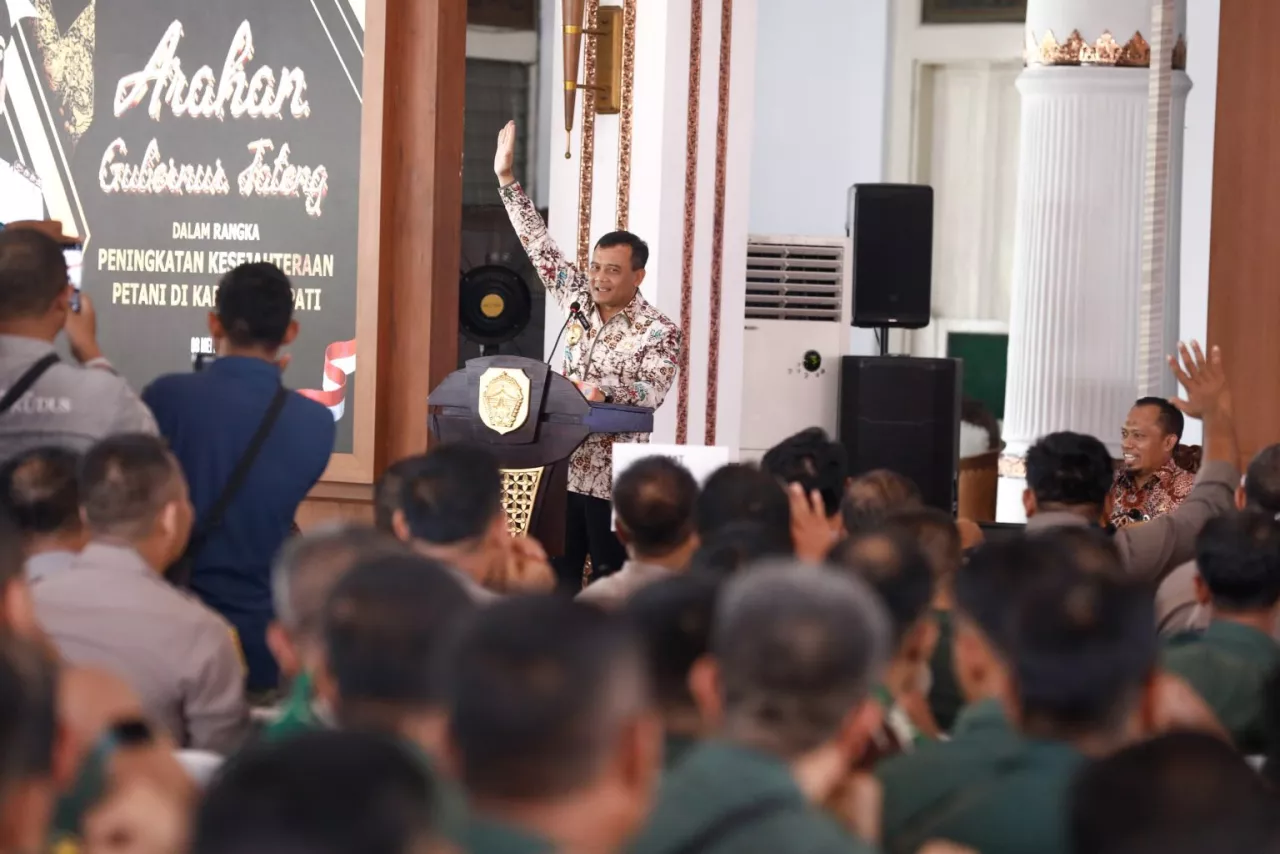 Gubernur Jateng Apresiasi Kolaborasi Pemkab Pati dengan TNI-Polri dalam Dorong Swasembada Pangan
